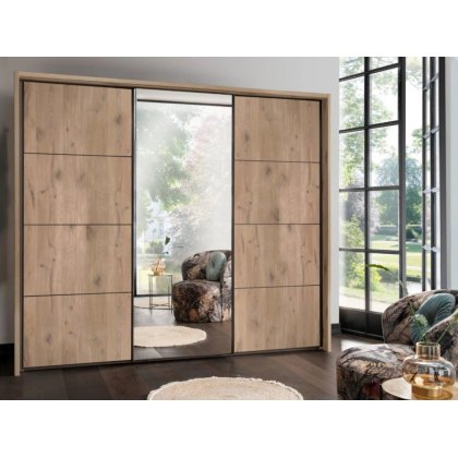 Miami Plus Sliding Wardrobe With Mirrored Doors