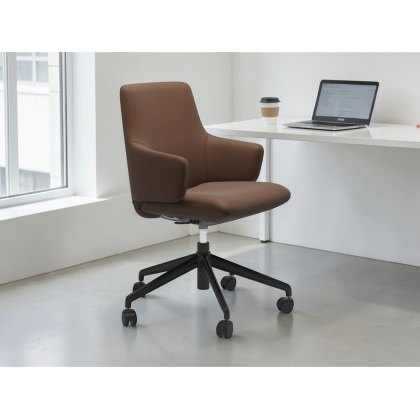 Stressless Quickship Delivery Laurel Office Chair Low Back Large With Arms