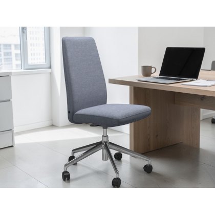 Stressless Vanilla Home Office High Back Without Arms Chair