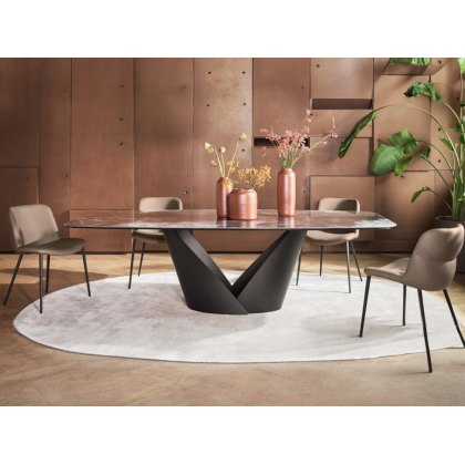 Calla Fixed Ceramic Dining Table By Calligaris