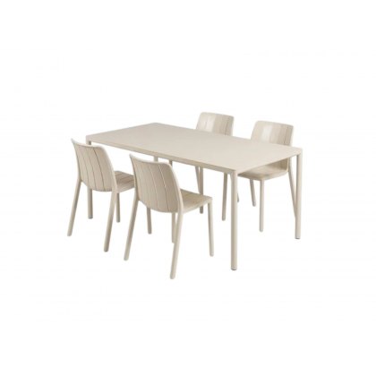 Piave Table and 4 Tiberina Chair set Piave Table and 4 Tiberina Chair set