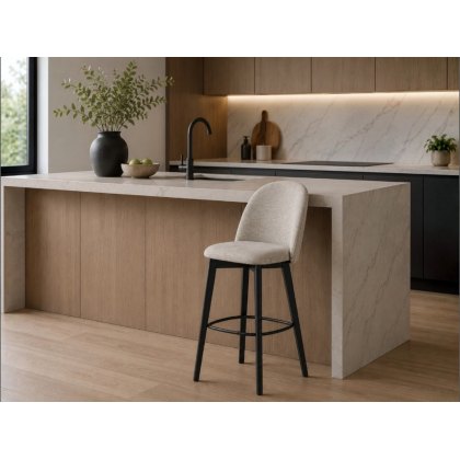 Tuka Mid Made To Order Wooden Leg Bar Stool By Connubia