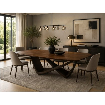 Bach Fixed Barrel Wood Top Table Bach Fixed Barrel Wood Top Table