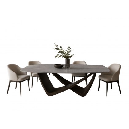 Bach Fixed Barrel Ceramic Table Bach Fixed Barrel Ceramic Table