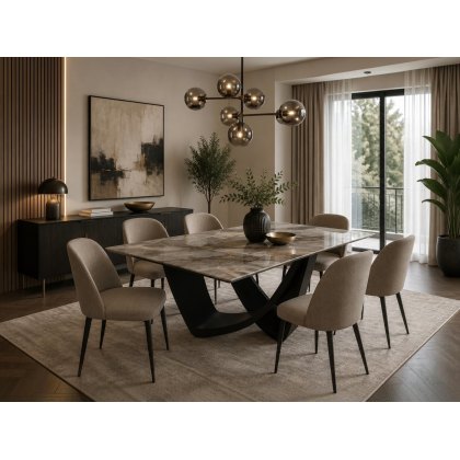 Bach Fixed Rectangular Marble Table