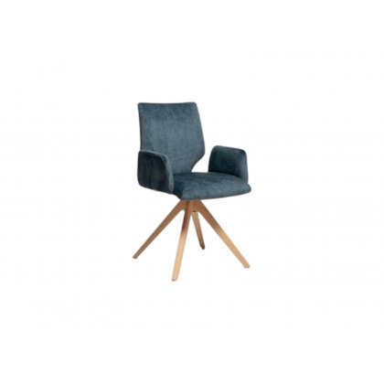 Venjakob Q414 Arnd Soft Cushion Wooden Leg Chair With Arms