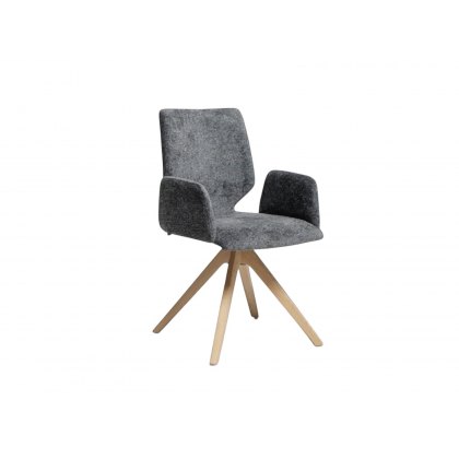 Venjakob Q404 Arnd Wooden Leg Chair With Arms