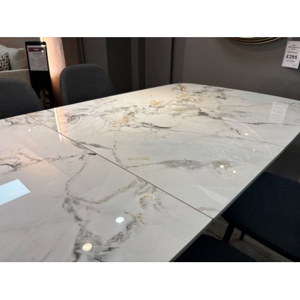 Onyx Dining Table and Four William Chairs Clearance