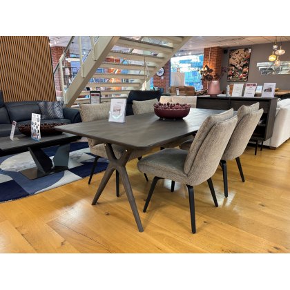 Alba Dining Table with 1 Extension Leaf and 4 Lotte Chairs Clearance