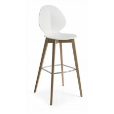 Basil Stool wood Legs By Calligaris