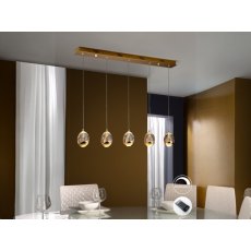 Catania 5 Light Dimmable Pendent Bar Catania 5 Light Dimmable Pendent Bar
