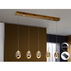 Catania 5 Light Dimmable Pendent Bar