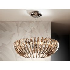 Temple Champagne Suspened Ceiling Light