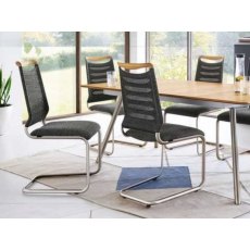 Venjakob Lilli Plus Dining Chair With a Striped Optic Back