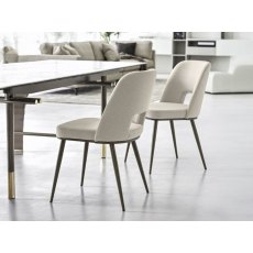 Foyer CS1895-MTO Metal Leg Dining Chair By Calligaris