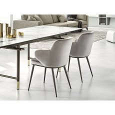 Foyer CS1898-MTO Metal Leg Dining Chair With Arms By Calligaris Foyer CS1898-MTO Metal Leg Dining Chair With Arms By Calligaris