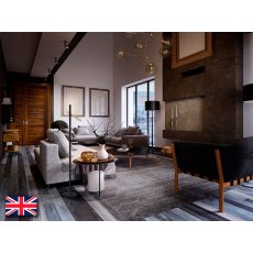 Peyton Gold and Black Floor Lamp