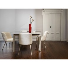 Foyer CS1896-MTO Metal Leg Dining Chair By Calligaris