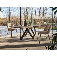 Foyer CS1896-MTO Metal Leg Dining Chair By Calligaris