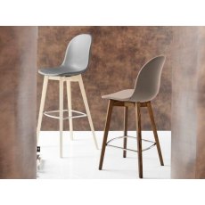Academy Wooden Leg Bar Stool By Connubia