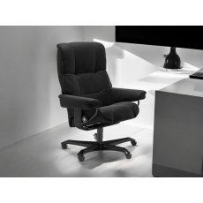 Stressless Quick Delivery Mayfair Office Medium Chair in Paloma Black Stressless Quick Delivery Mayfair Office Medium Chair in Paloma Black