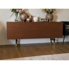 Horizon 2 Side Doors and 3 Drawers Sideboard With High Legs Made To Order By Calligaris