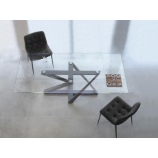 Millennium Glass Top Dining Table