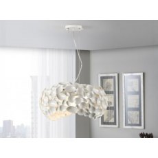 Dari Hanging Ceiling Light In Matt White Dari Hanging Ceiling Light In Matt White