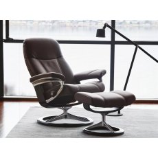 Quickship Stressless Consul with Signature Base