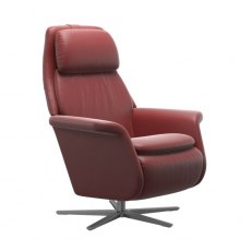 Stressless Sam with Upholstered Arms and Sirius Base