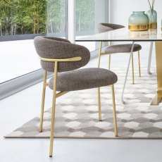 Oleandro Dining Chair With Metal Legs