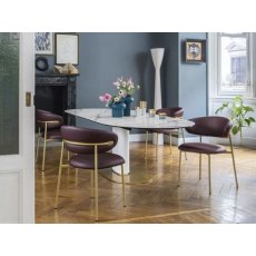 Oleandro Dining Chair With Metal Legs Made To Order