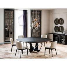 Skorpio Round Ker-Wood Table By Cattelan Italia Skorpio Round Ker-Wood Table By Cattelan Italia