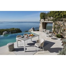 Dorian Ceramic Outdoor Extending Dining Table 160x90cm