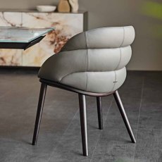 Camilla Chair With Wooden Legs By Cattelan Italia