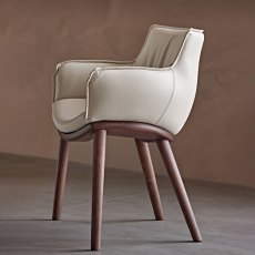 Rhonda Chair With Wooden Legs By Cattelan Italia