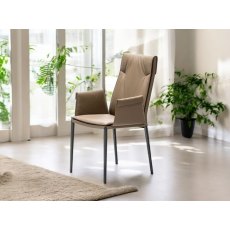Isabel High Back Chair With Arms By Cattelan Italia