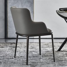 Magda Chair With Metal Legs and Arms By Cattelan Italia