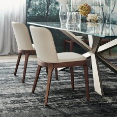 Magda Chair With Wooden Legs By Cattelan Italia