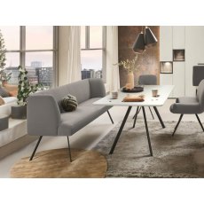 Opal With Elliptic Tube Legs Bench By Venjakob Opal With Elliptic Tube Legs Bench By Venjakob