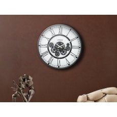 Black Gears Wall Clock