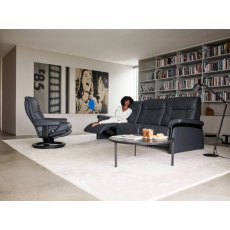 Stressless Mary 3 Seater Sofa With Wooden Arm