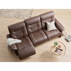 Stressless Mary 3 Seater Sofa With An Upholstered Armrest and Recliner