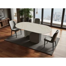 Twins Non Extending Shaped Table in Ceramic CS4153-FE 200 By Calligaris