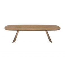 Icaro Fixed Shaped Wooden Top Table By Calligaris