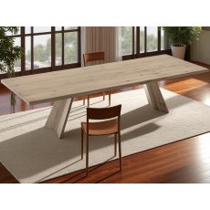 Icaro Fixed Rectangular Wooden Top Table By Calligaris