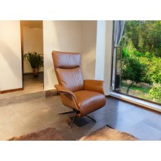 Juno Electric Recliner Quick Ship Cognac