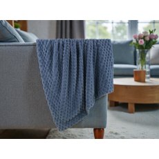 Sculpted Faux Rabbit Throw