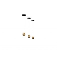 Catania Gold and Black Single Pendant Light