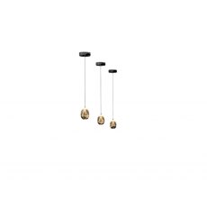 Catania Gold and Black Single Pendant Light Catania Gold and Black Single Pendant Light